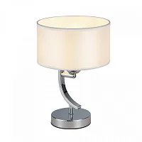 Настольная лампа Эвита CL466810 Citilux белая 1 лампа, основание хром металл в стиле современный классический 