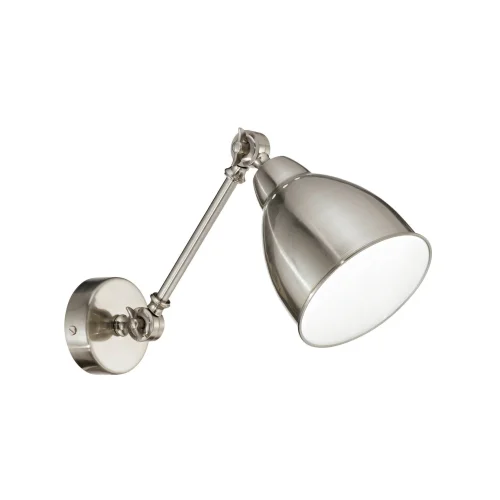 Бра лофт NEWTON AP1 NICKEL Ideal Lux никель на 1 лампа, основание никель в стиле лофт 
