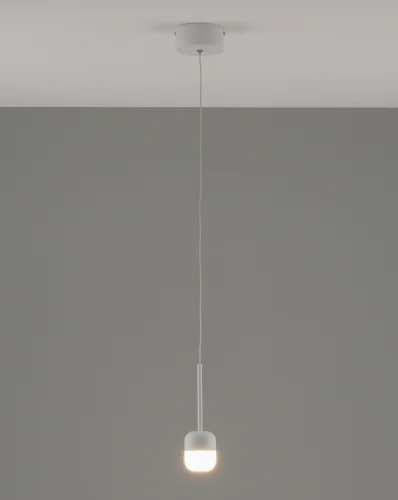 Светильник подвесной LED Drop V10861-PL Moderli белый 1 лампа, основание белое в стиле современный 