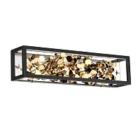 Бра LED Bild 5065/17WL Odeon Light золотой чёрный 1 лампа, основание чёрное в стиле современный лофт 
