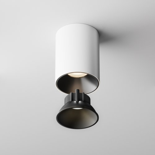 Декоративная черная рамка-отражатель для светильников серии Alfa LED Ring8-10W-RD-B Maytoni чёрный на 1 , основание чёрное в стиле современный хай-тек фото 4