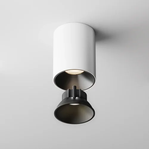 Декоративная черная рамка-отражатель для светильников серии Alfa LED Ring8-10W-RD-B Maytoni чёрный на 1 , основание чёрное в стиле современный хай-тек фото 4