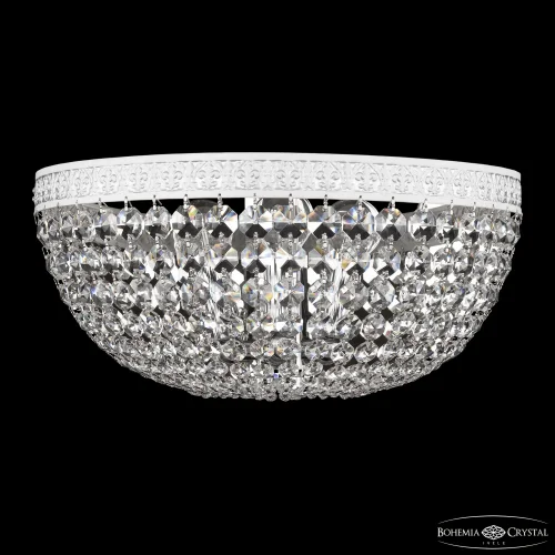 Бра AL19051B/35FL WMN Bohemia Ivele Crystal без плафона на 3 лампы, основание белое серое в стиле классический r фото 2