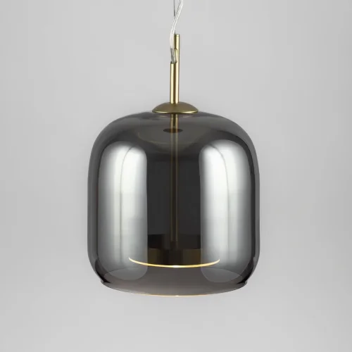 Светильник подвесной LED Madmen MOD128PL-L6SG Maytoni чёрный серый 1 лампа, основание бронзовое в стиле современный арт-деко  фото 2