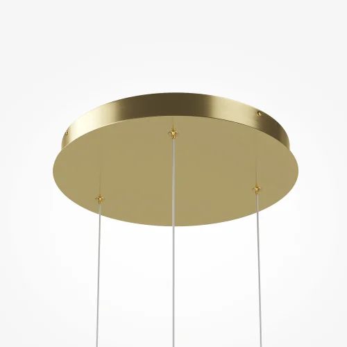Светильник подвесной LED Sirocco MOD359PL-L17BS3K Maytoni белый на 3 лампы, основание латунь в стиле современный каскад фото 3