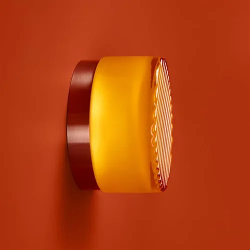 Бра LED Retro FR5603WL-L8YA Freya янтарный на 1 лампу, основание никель в стиле современный хай-тек фото 7 Бра LED Retro FR5603WL-L8YA Freya янтарный на 1 лампу, основание никель в стиле современный хай-тек фото 7