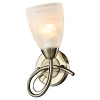 Бра Rogers GRLSP-8168 Lussole белый 1 лампа, основание бронзовое в стиле классика 