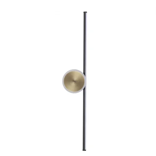 Бра LED Stilo 6601/18WL Odeon Light чёрный на 1 лампу, основание чёрное в стиле хай-тек минимализм 