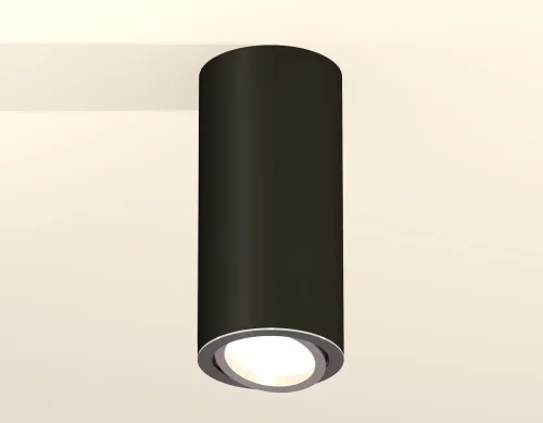 Светильник накладной XS7443003 Ambrella light чёрный 1 лампа, основание чёрное в стиле хай-тек современный круглый фото 2