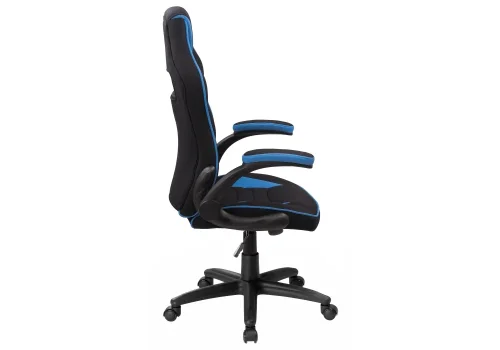 Кресло игровое Plast 1 light blue / black 11911 Woodville, синий/ткань, ножки/пластик/чёрный, размеры - *1270***670*600 фото 3