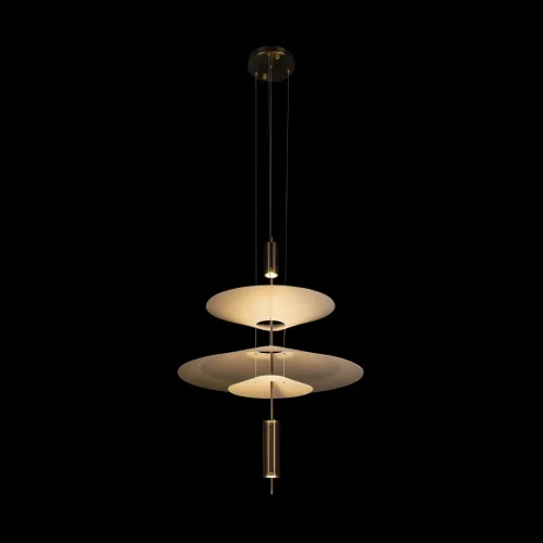 Светильник подвесной Skylar 10244/B Brass LOFT IT белый 3 лампы, основание латунь в стиле современный  фото 4