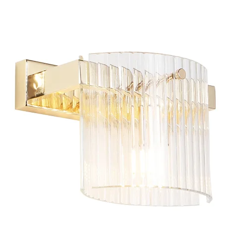 Бра ENCANTO AP1 Crystal Lux прозрачный на 1 лампа, основание золотое в стиле современный  фото 3