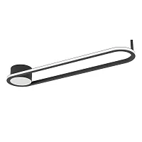 Светильник потолочный LED Collecorvino 902151 Eglo чёрный на 1 лампу, основание чёрное в стиле современный хай-тек 