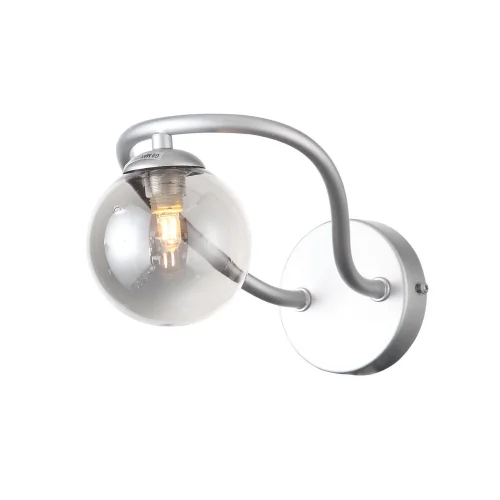 Бра Legatezza SL1502.101.01 ST-Luce прозрачный серый на 1 лампа, основание хром в стиле модерн  фото 4