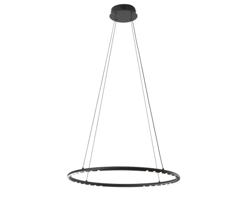 Светильник подвесной LED с пультом Магни 08557-60,19 Kink Light чёрный на 1 лампу, основание чёрное в стиле минимализм хай-тек современный кольца с пультом