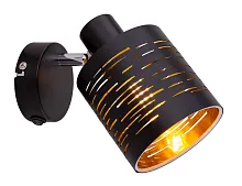 Бра с выключателем Tunno 15342-1 Globo чёрный 1 лампа, основание чёрное в стиле современный 