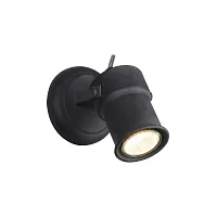 Спот с 1 лампой лофт Arcu 2026-1W Favourite чёрный GU10 в стиле лофт 