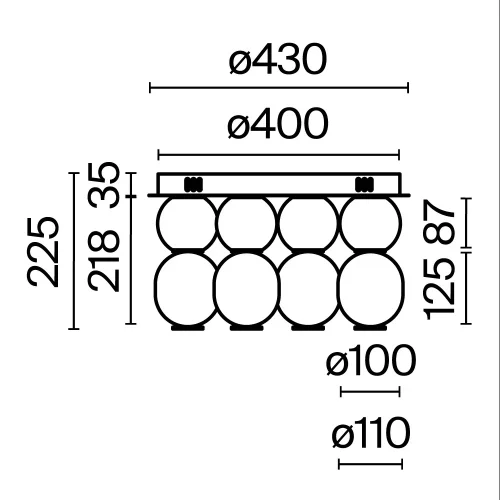 Люстра потолочная LED Drop MOD273CL-L60CH3K Maytoni прозрачная янтарная на 1 лампу, основание хром в стиле арт-деко современный фото 11