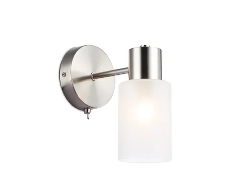 Бра TR9578 Ambrella light белый на 1 лампу, основание никель в стиле классический 