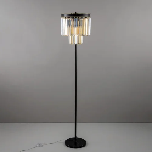 Торшер Мартин CL332962 Citilux  янтарный 6 ламп, основание коричневое в стиле классический современный кантри
 фото 4