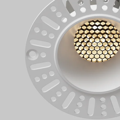 Светильник точечный LED Dip DL124-10W-3K-TRS-W Maytoni белый на 1 лампу, основание белое в стиле современный хай-тек круглый для затирки фото 12