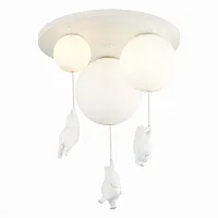 Светильник потолочный Modena SLE115402-03 Evoluce белый 1 лампа, основание белое в стиле современный шар