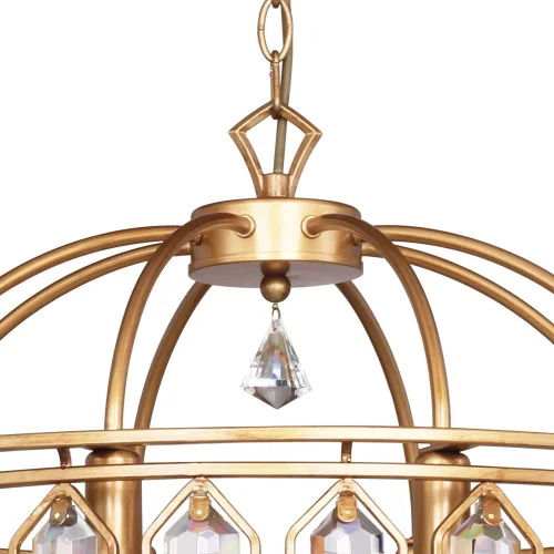 Люстра подвесная Royalty 2021-8P Favourite прозрачная на 8 ламп, основание золотое в стиле классический  фото 3