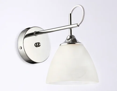 Бра TR3045 Ambrella light белый на 1 лампа, основание хром в стиле классический  фото 4