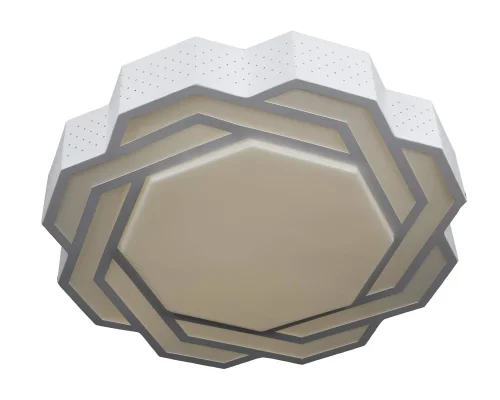 Люстра потолочная LED Daren OML-43607-40 Omnilux белая на 1 лампу, основание белое в стиле хай-тек 