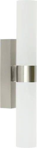 Бра LED Iptube 4028/11/02W-IP Stilfort белый на 1 лампу, основание никель в стиле современный 