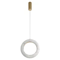 Светильник подвесной LED Soho 10410/D LOFT IT белый на 1 лампу, основание бронзовое в стиле современный 