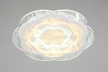 Люстра потолочная LED Banchette OML-08307-140 Omnilux белая на 1 лампа, основание белое в стиле хай-тек 