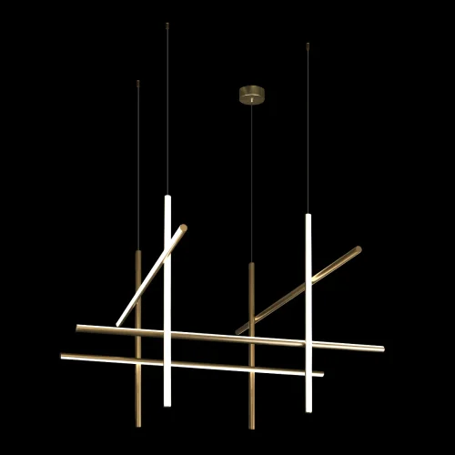 Светильник подвесной LED Coordinates 10393/B LOFT IT белый матовый золото на 8 ламп, основание матовое золото в стиле хай-тек фото 6