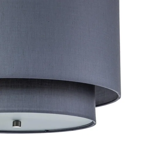 Светильник подвесной Nebbia V000354 Indigo серый 1 лампа, основание никель в стиле классический  фото 3