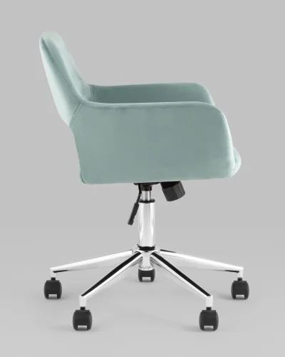 Стул офисный ROSS, велюр, серо-зеленый УТ000039077 Stool Group, /, ножки//, размеры - 800*900***570*580 фото 7