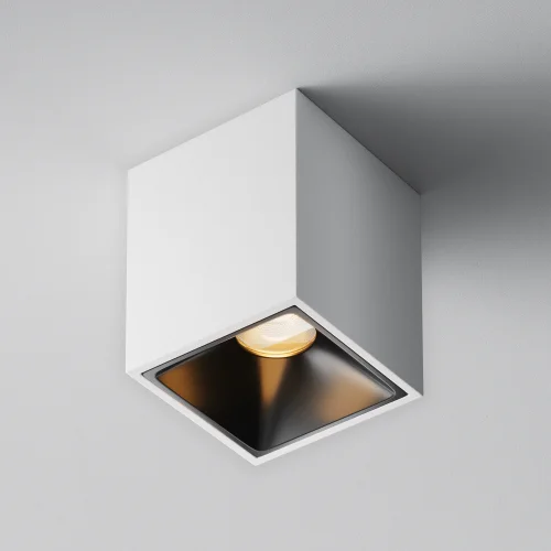 Светильник накладной LED Alfa Led C065CL-8W2.7K-SQ-WB Maytoni белый на 1 лампу, основание белое в стиле современный хай-тек квадратный фото 6