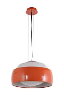 Светильник подвесной Mango E 1.3.P1 R Arti Lampadari красный оранжевый 1 лампа, основание красное в стиле современный 
