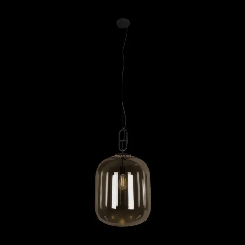 Светильник подвесной Oda 10195/350 Amber LOFT IT янтарный 1 лампа, основание чёрное в стиле современный выдувное фото 4