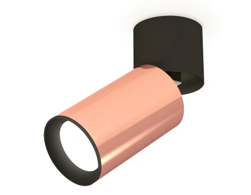 Светильник накладной Techno Spot XM XM6326040 Ambrella light розовый золотой 1 лампа, основание чёрное в стиле хай-тек современный круглый