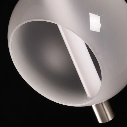 Светильник подвесной LED Граффити 678013701 DeMarkt белый 1 лампа, основание никель в стиле современный хай-тек  фото 8