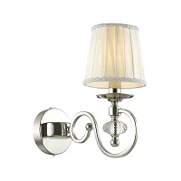 Бра Orsa 4185/1W Odeon Light белый на 1 лампу, основание хром в стиле классический 