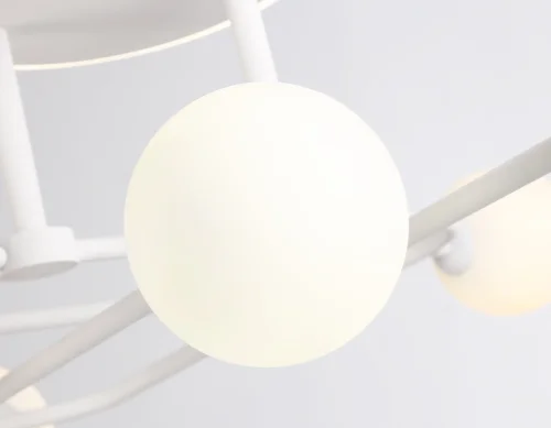 Светильник потолочный LED с пультом FL66229 Ambrella light белый 1 лампа, основание белое в стиле современный хай-тек с пультом фото 7
