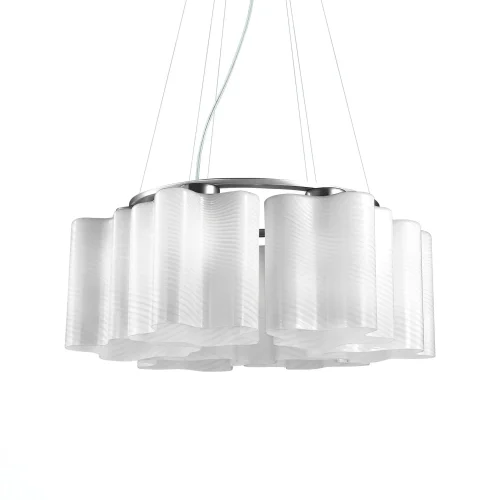 Светильник подвесной SL117.503.06 ST-Luce белый 6 ламп, основание серебряное в стиле современный 