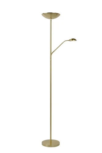 Торшер LED Zenith 19791/24/02 Lucide для чтения матовый золото на 1 лампу, основание матовое золото в стиле современный 