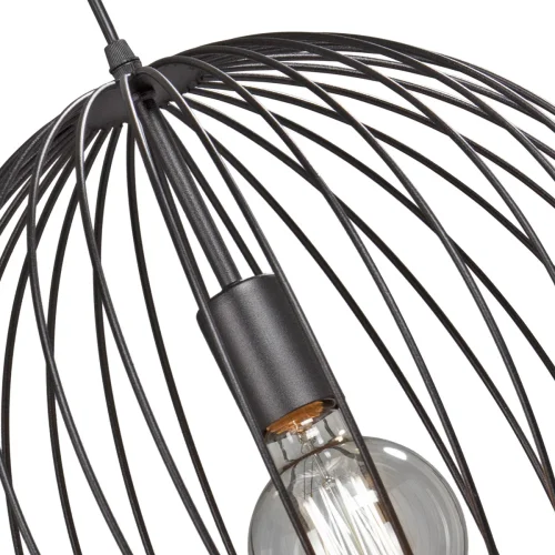 Светильник подвесной V4270-1/1S Vitaluce без плафона 1 лампа, основание чёрное в стиле лофт  фото 2