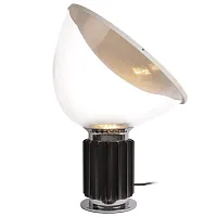 Настольная лампа Taccia 10294/S Black LOFT IT прозрачная 1 лампа, основание чёрное металл в стиле  