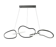 Светильник подвесной LED Сена 07609-5AL,12 Kink Light матовый никель на 1 лампу, основание матовое никель в стиле минимализм хай-тек современный линейный кольца