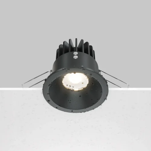 Светильник точечный LED Yin DL034-2-L12B Maytoni чёрный 1 лампа, основание чёрное в стиле современный  фото 4