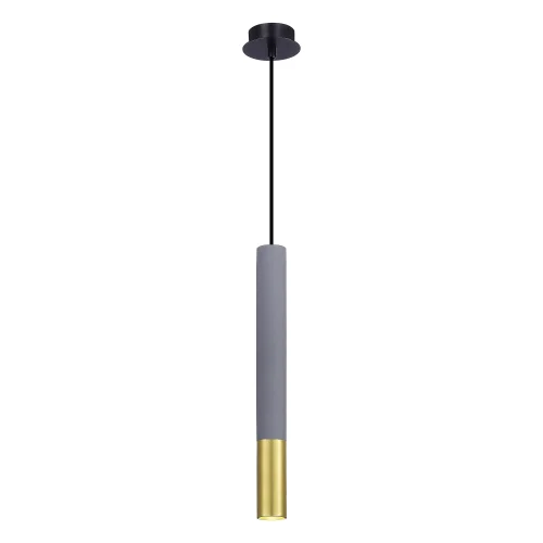 Светильник подвесной St154 Concrete ST154.703.01 ST-Luce серый 1 лампа, основание чёрное в стиле хай-тек 