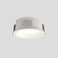 Светильник точечный ЛЕД CLT 529C105 WH 4000K Crystal Lux белый на 1 лампу, основание белое в стиле минимализм круглый